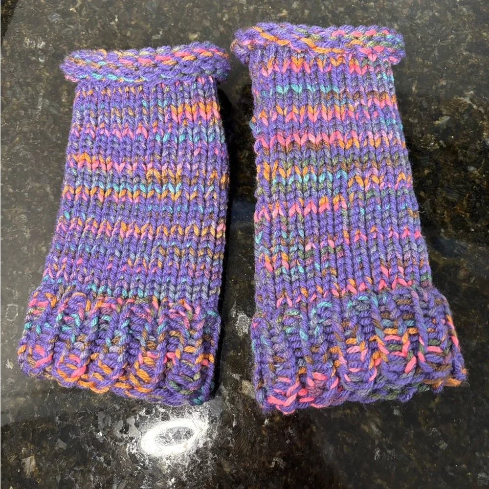 NWOT Colorful Knit Fingerless Gloves